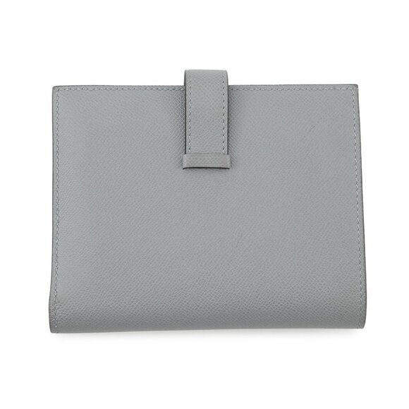 HERMES Bean compact Veau Madame Green Pantan - Picture 2 of 13